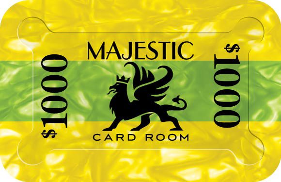 Majestic $1000 Poker Plaques
