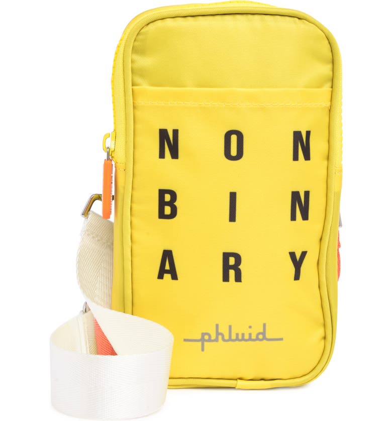 THE PHLUID PROJECT Pride Crossbody Bag, Main, color, YELLOW