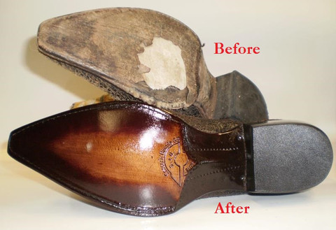 MEN'S LEATHER FULL SOLE REP...