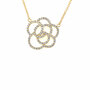 Diamond Ladies Necklace in 14K Yellow Gold