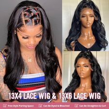 Brazilian Body Wave Lace Front Wig 13×4 13×6 HD Transparent 360 Full Lace Frontal Human Hair Wigs For Women PrePlucked 30 40inch
