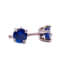Buy Round Sapphire Earrings