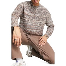 TOPMAN Crewneck Sweater, Main, color, ORANGE