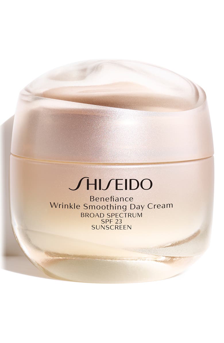 SHISEIDO Benefiance Wrinkle Smoothing Day Cream SPF 23, Main, color, NO COLOR