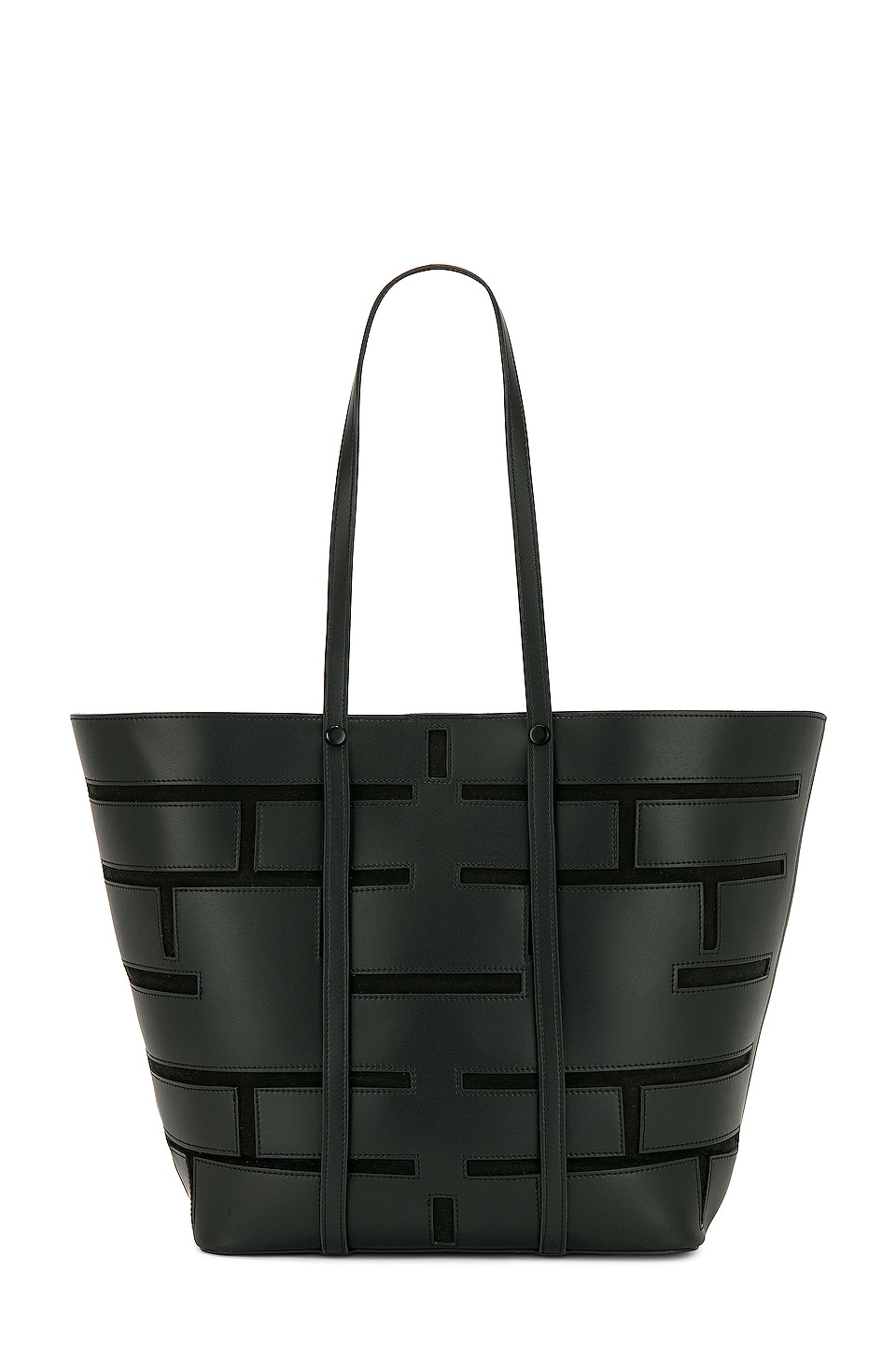FRAME Plaque Cut Out Tote in Noir | REVOLVE