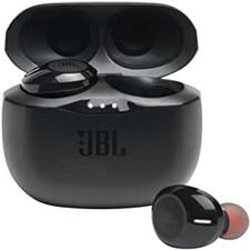 JBL Tune 125TWS True Wireless In-Ear Headphones - JBL Pure Bass Sound, 32H Battery, Bluetooth, Fast Pair, Comfortable, Wireless Calls, Music, Native Voice Assistant (Black)