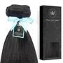 ZALA - 12-/14-INCH NATURAL BLACK CLIP-IN HAIR EXTENSIONS — 100% HUMAN REMY HAIR