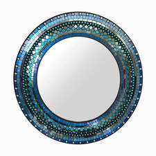Home Gift Warehouse round mosaic wall mirror