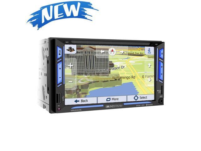 VRN-64HBL || GPS Navigation Multimedia Receiver w/ Bluetooth Connectivity, &amp; 6.2” LCD || 6.2” Double Din Navigation Headunit