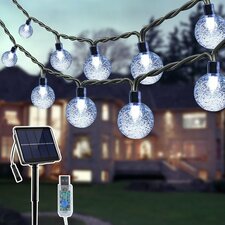 Paget 26'' LED Solar Powered 50 - Bulb Globe String Light