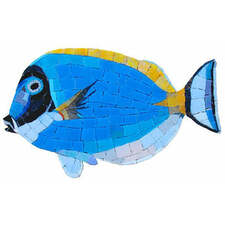 Surgeon Fish Glass Swimming Pool Mosaic