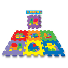 Set piso goma eva nene, medios de transporte