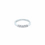 5 Stone Diamond Ladies Band Ring in 14K White Gold