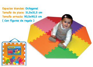 Set piso goma eva  octogonal 