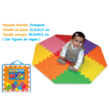 Set piso goma eva  octogonal 