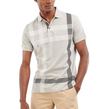 BARBOUR Blaine Tartan Polo, Main, color, GREY MARL