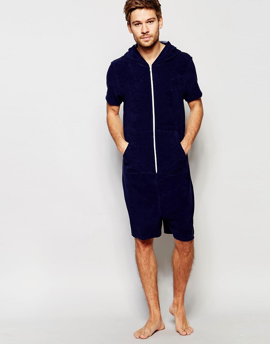 ASOS Loungewear Short Sleeve Onesie In Towelling | Shoplinkz, Menswear