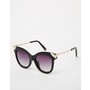 ASOS Cat Eye Sunglasses With Metal Corner Detail