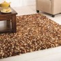 Fondant Truffle Brown Mix Shaggy Rug By Flair Rugs 1