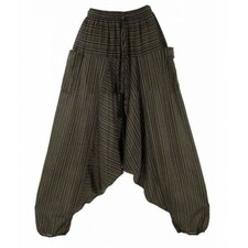 Fairtrade Striped Hippie Cotton Harem Pant