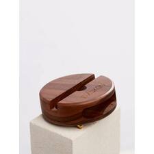 No need to hold your mobile phone during a call. Just put it in the bamboo walnut mobile phone stand amplifier and talk with your loved ones.