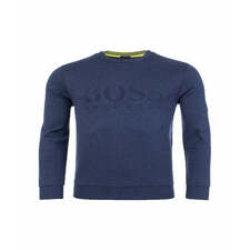 HUGO BOSS -SWEATER SALBO-NAVY - YELLOW