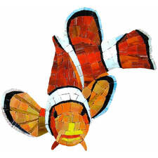 Clown Fish Glass Swimming Pool Mosaic