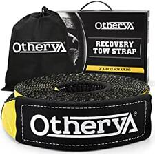 Tow Recovery Strap 3'' x 30' - Recover Your Vehicle Stuck in Mud/Snow - Heavy Duty Winch Snatch Strap - Protective Loops, Water-Resistant - Off Road Truck Accessory - Bonus Storage Bag
