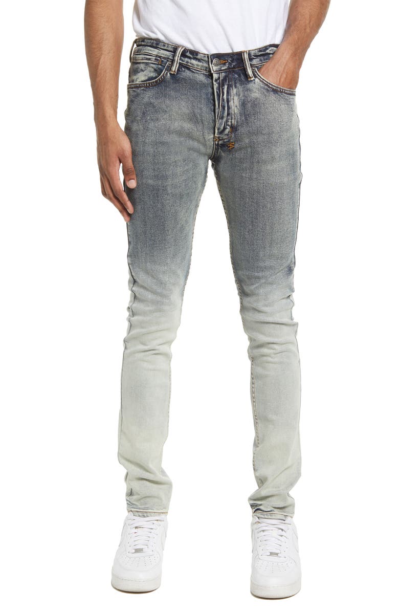 KSUBI Van Winkle Overkast Skinny Jeans, Main, color, DENIM
