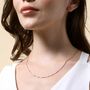 9ct Rose Gold plated 1mm Box Chain Necklace