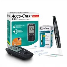 Accu-Chek Active Blood Glucose Meter Kit + 1 Vial of 10 strips free