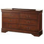 Homelegance Mayville 6 Drawer Dresser in Brown Cherry 2147-5