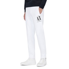 ARMANI EXCHANGE Icon Fleece Jogger Sweatpants, Main, color, WHITE
