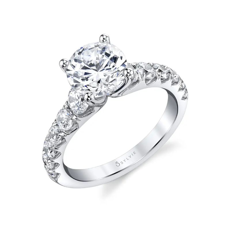 Wide Band Engagement Ring –...
