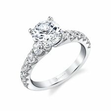 Wide Band Engagement Ring – Andrea