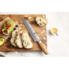 Xinxuo B37 Japanese Damascus Steel 73 Layers Powder Steel Kitchen Bread Knife