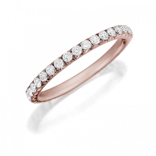 Henri Daussi 18K rose gold ...