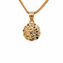 Diamond Cut Nugget Charm Pendant in 10K Yellow Gold