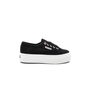 Superga 2790 Platform Sneaker in Black &amp; White Sole | REVOLVE