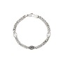GUCCI Interlocking Gourmette Sterling Silver Bracelet, Main, color, SILVER