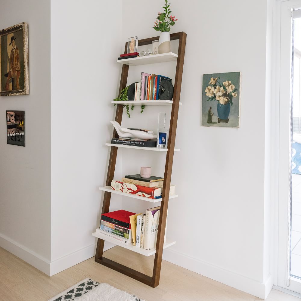 Ladder Leaning Bookshelf (25")