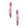 Starla Earrings in Pink 
