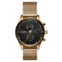 MVMT Voyager Mesh Strap Watch, 42mm, Main, color, GOLD/ BLACK/ GOLD