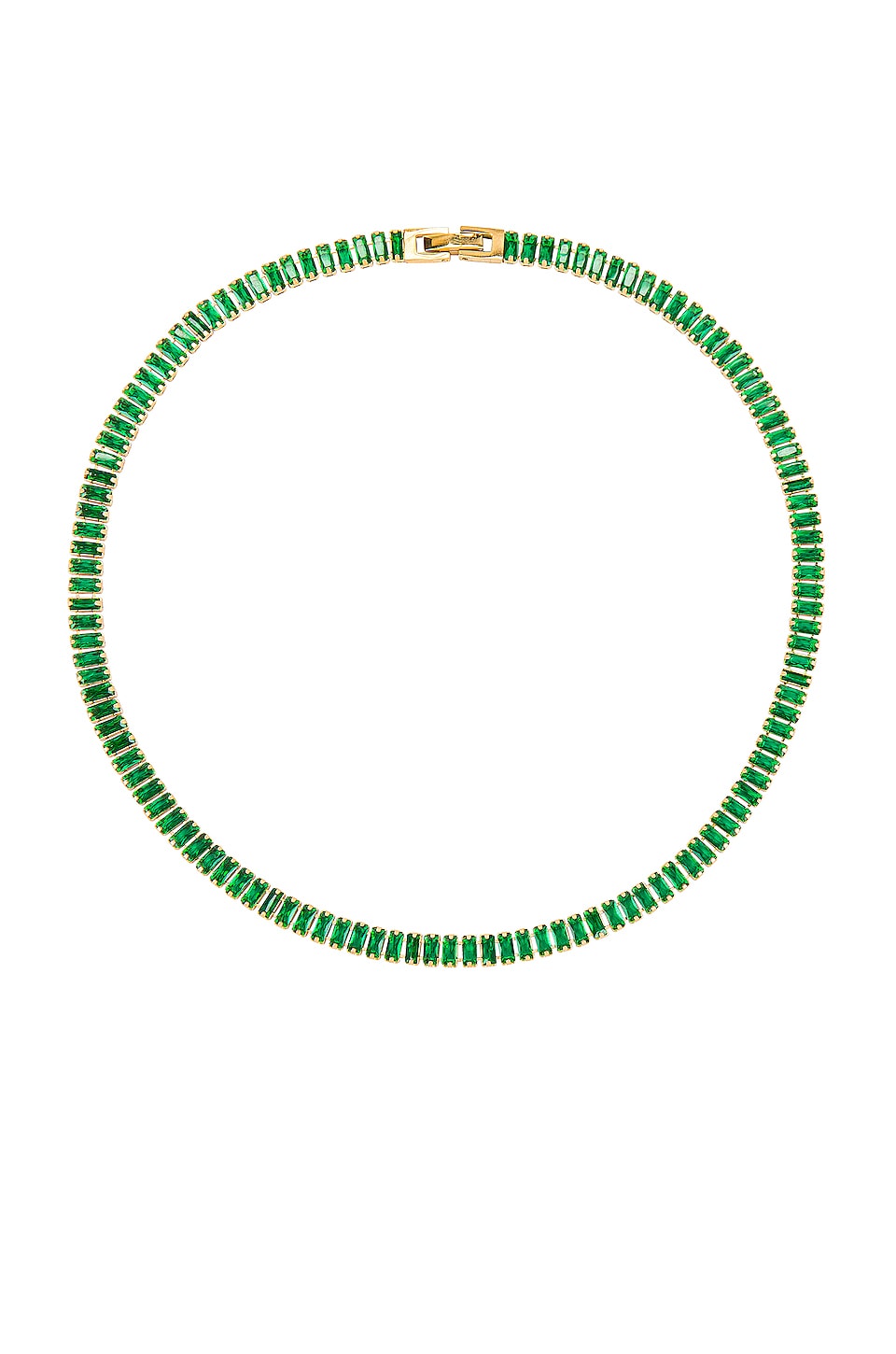 Candybar Necklace in Emerald 