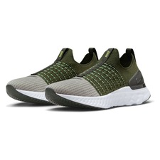 NIKE React Phantom Run Flyknit 2 Running Shoe, Main, color, ROUGH GREEN/ YELLOW/ SEQUOIA