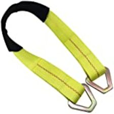 Otherya 2inch X 36inch Long Axle Tie Down Straps with D-Ring and Protective Sleeve