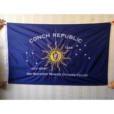 "We Seceded Where Others Failed" 3 ft. x 5 ft. Embroidered Key West Conch Republic Single-Sided Heavy Duty 300D Nylon Flag