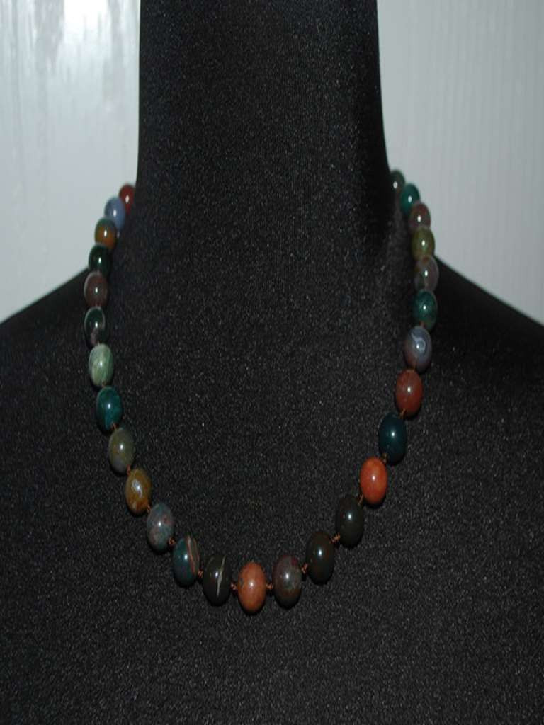 Brown Agate Gemstone Neckla...