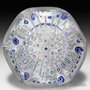 Antique English, Possibly Arculus or Walsh Walsh, Concentric Millefiori Faceted Paperweight. by English Antique