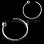 925 Silver Open Hoop Nose Ring